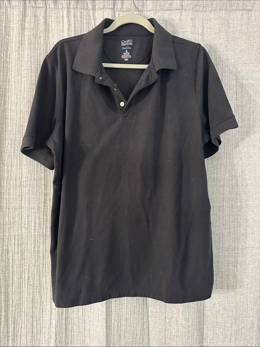 croft & barrow Men's Black Polo Shirt